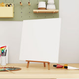 VidaXL Canvas-Tücher 12 Stk. Stoff und massives Kiefernholz weiß