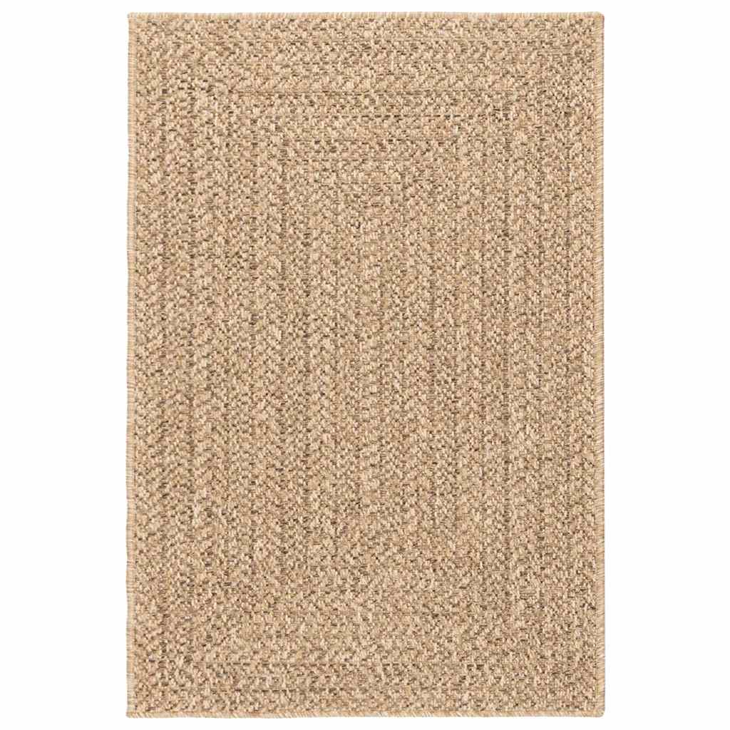 VidaXL Teppich Zizur drinnen und draußen 120x170 cm Juteoptik