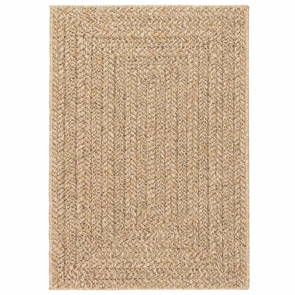 VidaXL-Teppich Zizur für drinnen und draußen, 160 x 230 cm, Jute-Optik
