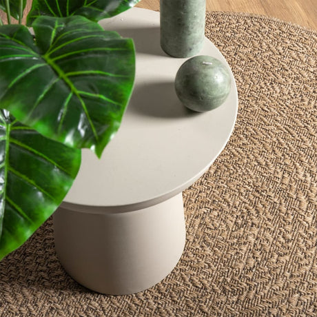 VidaXL Teppich Zizur drinnen und draußen 90 cm Juteoptik