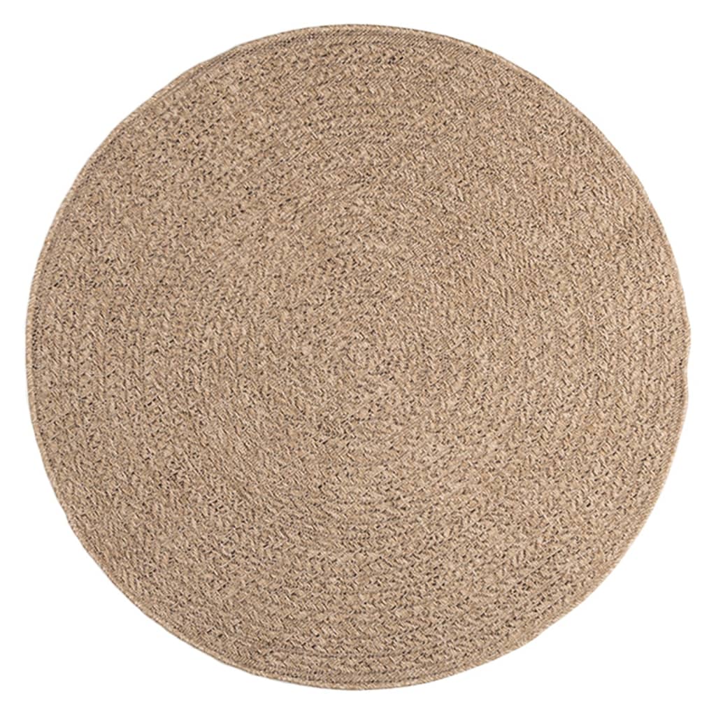 VidaXL Teppich Zizur drinnen und draußen 120 cm Juteoptik