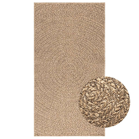 VidaXL-Teppich Zizur für drinnen und draußen, 80 x 150 cm, Jute-Optik