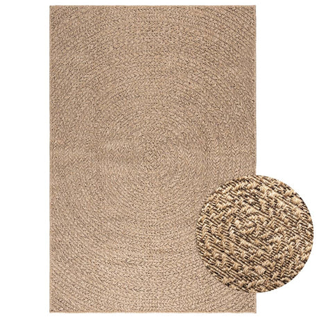 VidaXL Teppich Zizur drinnen und draußen 120x170 cm Juteoptik