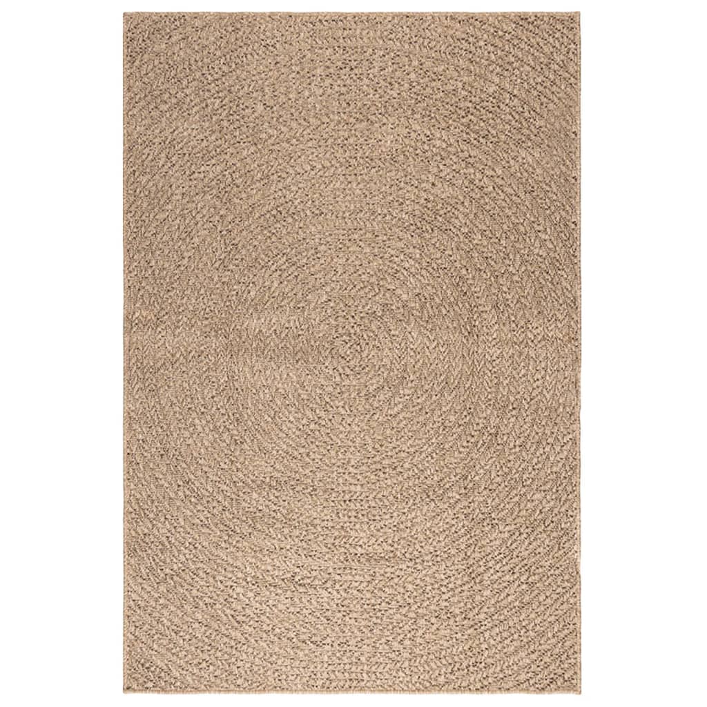 VidaXL Teppich Zizur drinnen und draußen 120x170 cm Juteoptik