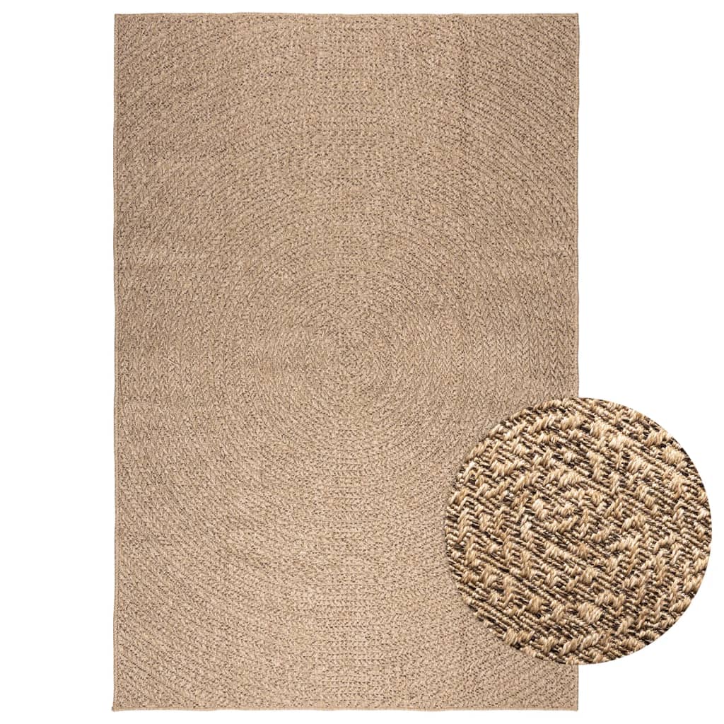 VidaXL-Teppich Zizur für drinnen und draußen, 160 x 230 cm, Jute-Optik