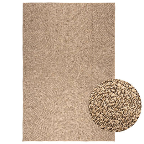 VidaXL-Teppich Zizur für drinnen und draußen, 160 x 230 cm, Jute-Optik