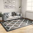 Vidaxx Teppich waschbar, rutschfest, 160 x 230 cm, Schwarz und Weiß