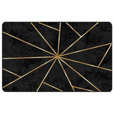 Vidaxx Teppich waschbar, rutschfest, 190 x 300 cm, Schwarz und Gold