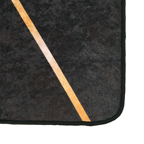 Vidaxx Teppich waschbar, rutschfest, 190 x 300 cm, Schwarz und Gold