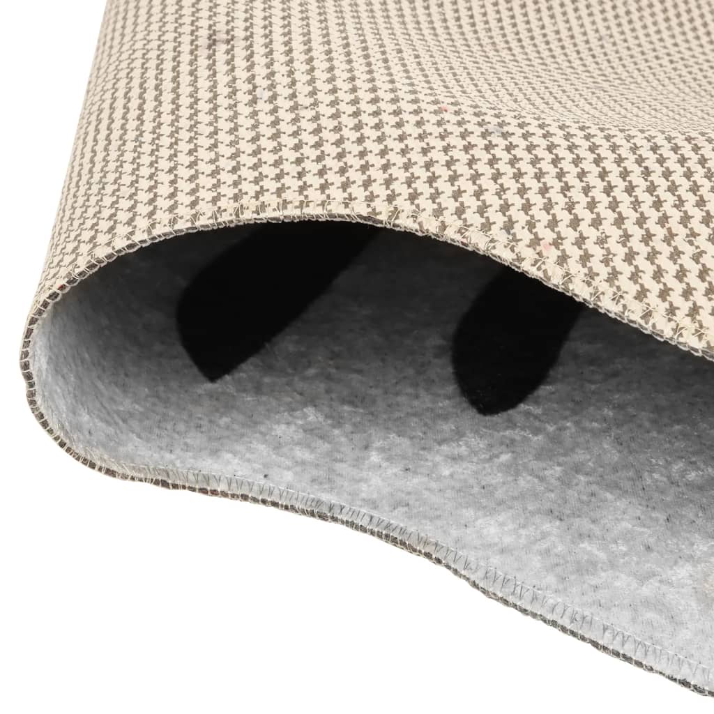 Vidaxx Teppich Zebramuster waschbar rutschfest 120x170 cm Schwarz und Weiß