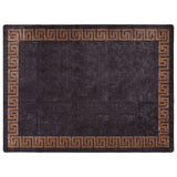 Vidaxx Teppich waschbar, rutschfest, 400 x 300 cm, Schwarz und Gold