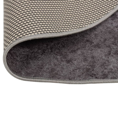 Vidaxx Teppich waschbar Antirutsch ø 200 cm grau