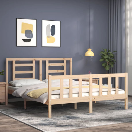 Vidaxl bedframe zonder matras massief grenenhout 160x200 cm