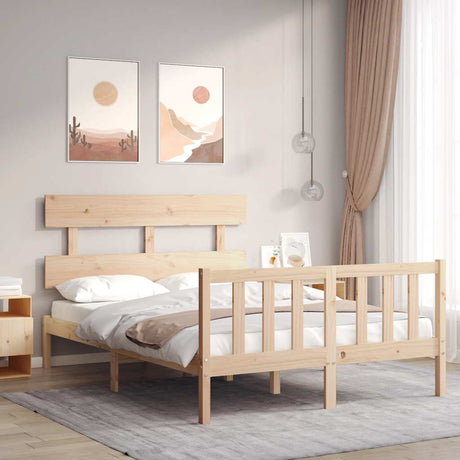Vidaxl bedframe zonder matras massief grenenhout 140x200 cm