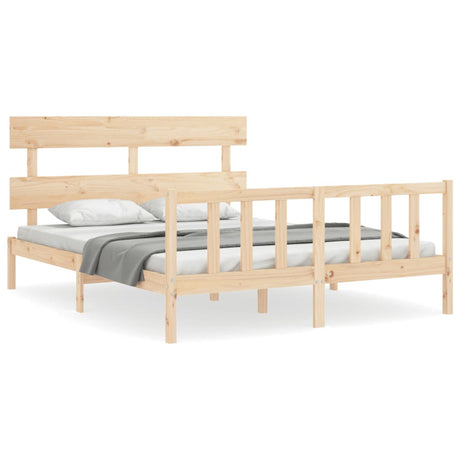 Vidaxl bedframe zonder matras massief grenenhout 160x200 cm