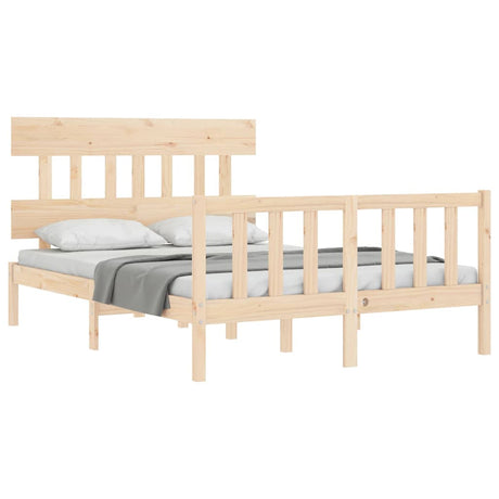 Vidaxl bedframe zonder matras massief grenenhout 140x200 cm