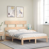 Vidaxl bedframe met hoofdbord massief hout