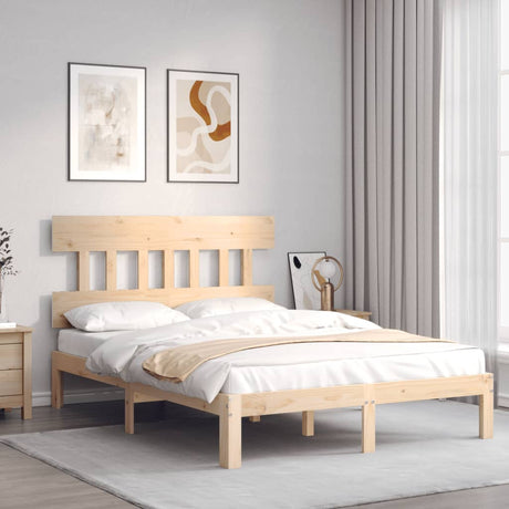 Vidaxl bedframe zonder matras massief grenenhout 140x190 cm