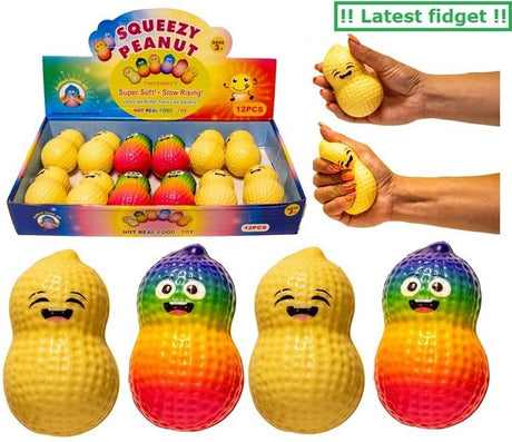 Jono toys squeeze xl pinda pu slow rice 10x5,5 cm.