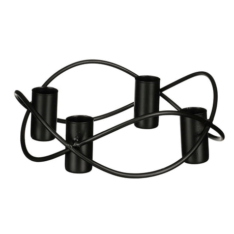 Metallkerzenhalter anderer Marken für 4 Kerzen 5,5x17 cm schwarz