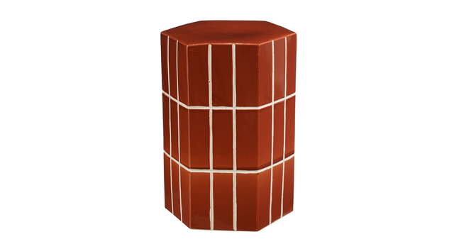 Menton bijzettafel terra - l34,5xb29,5xh47,5cm