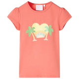 VidaXL Kindershirt 92 korallenfarben