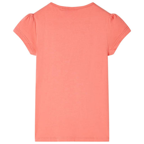 VidaXL Kindershirt 128 korallenfarben
