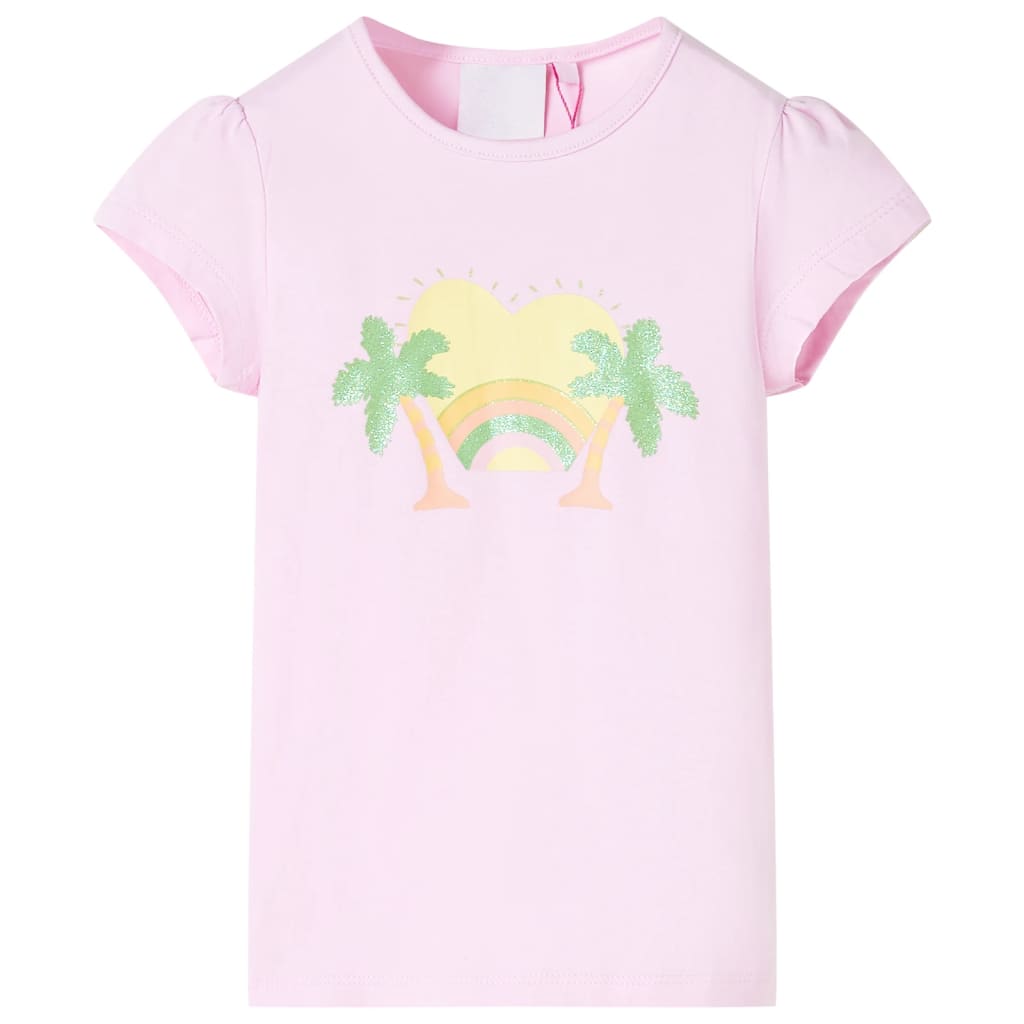 VidaXL Kindershirt 128 hellrosa