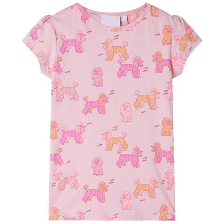 VidaXL Kinderpyjama mit kurzen Ärmeln 92 Hellrosa