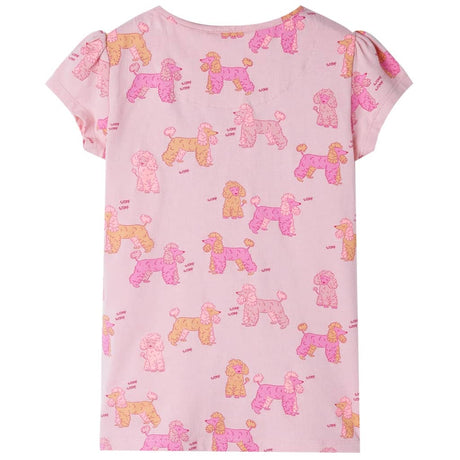 VidaXL Kinderpyjama mit kurzen Ärmeln 92 Hellrosa