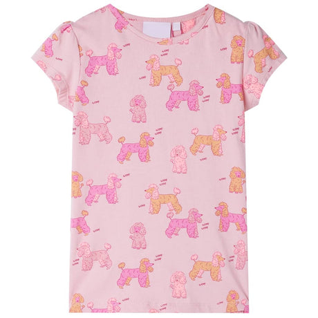 Vidaxl Kinderpyjama mit kurzen Ärmeln 116 Hellrosa