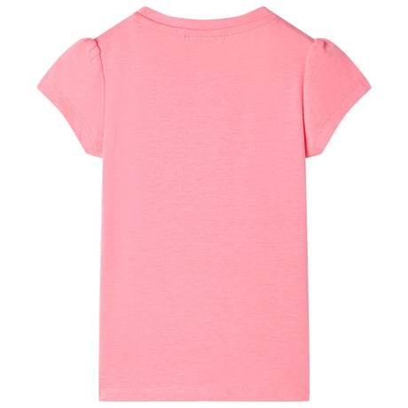 VidaXL Kindershirt 128 neonpink