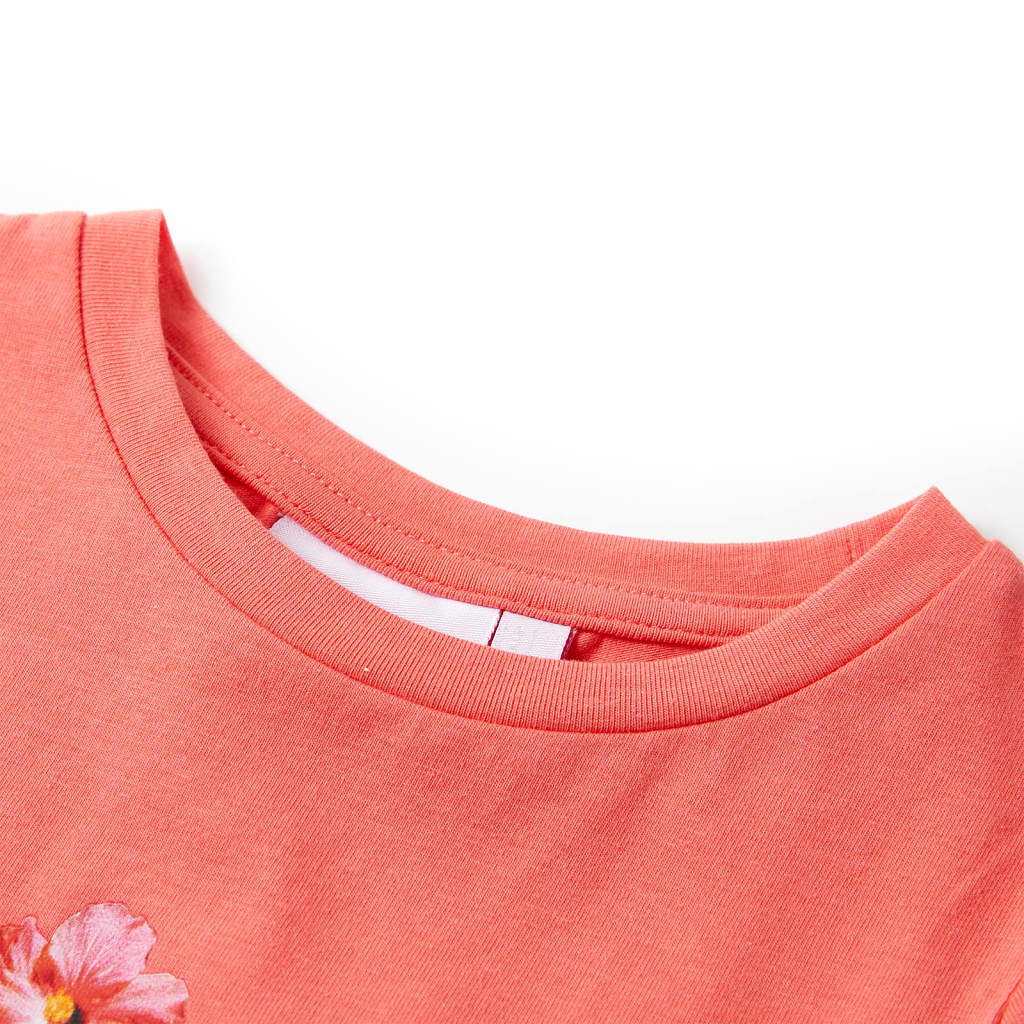 VidaXL Kindershirt 116 korallenfarben