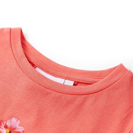 VidaXL Kindershirt 116 korallenfarben