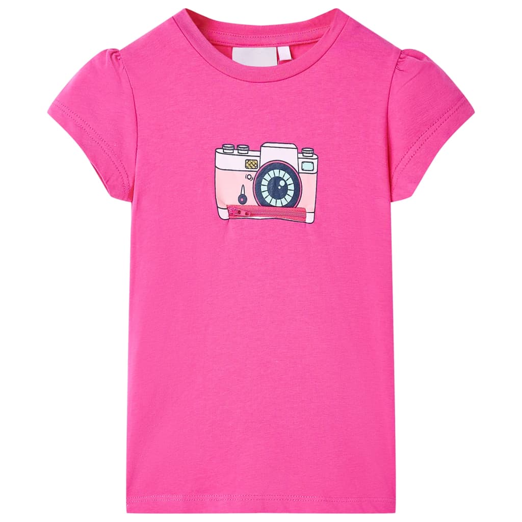 VidaXL Kindershirt 92 Dunkelrosa