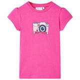 VidaXL Kindershirt 92 Dunkelrosa