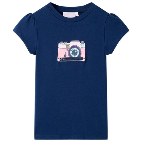 VidaXL Kinderhemd 116 Marineblau