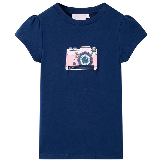 VidaXL Kinderhemd 116 Marineblau