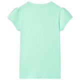 VidaXL Kindershirt 128 leuchtend grün