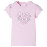 VidaXL Kindershirt 128 hellrosa