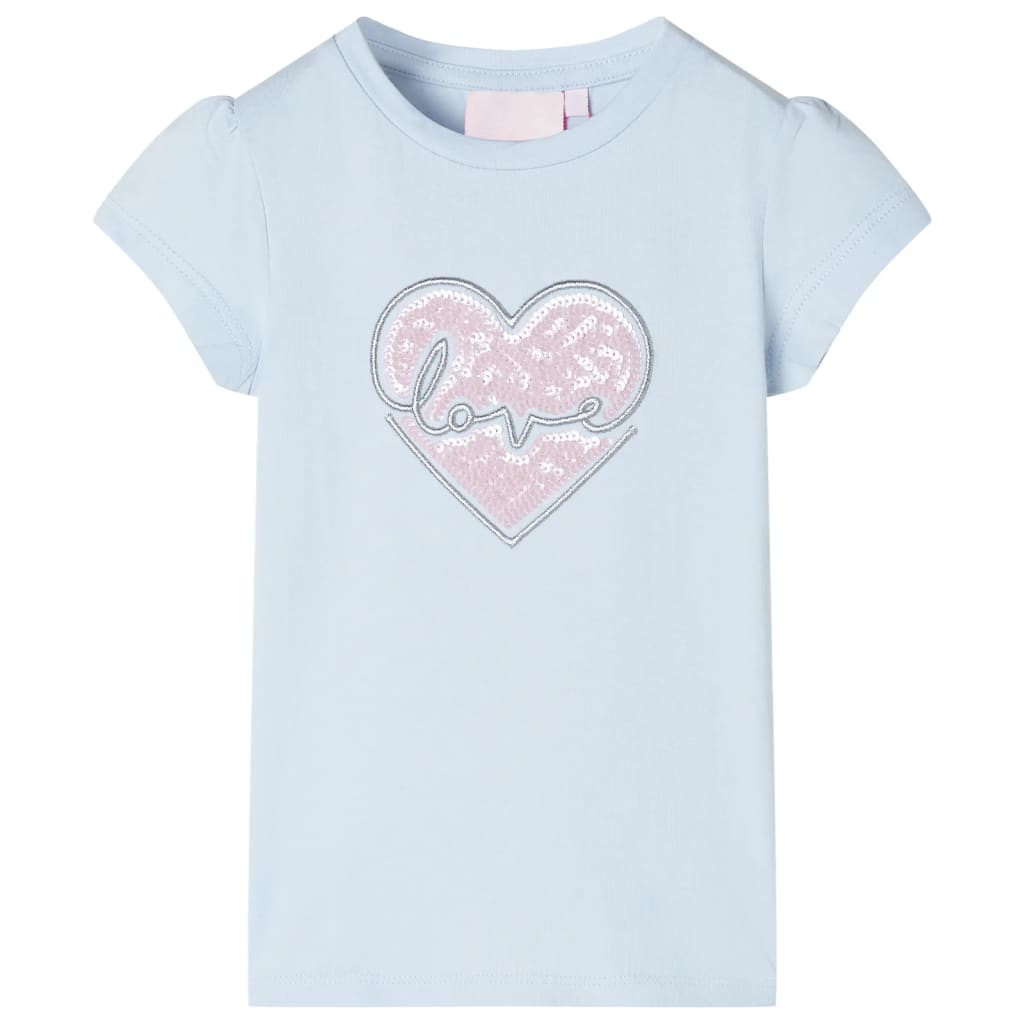 VidaXL Kindershirt 128 Hellblau