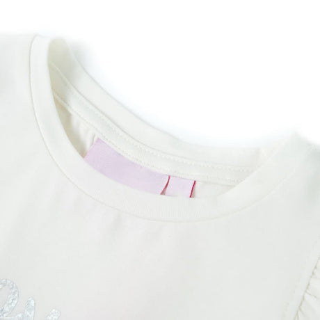 VidaXL Kindershirt mit Ärmeln mit Rüschen 116 Weiß