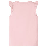 VidaXL Kindershirt mit Rüschen an den Ärmeln 104 Hellrosa