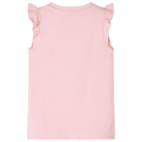 VidaXL Kindershirt mit Rüschen an den Ärmeln 116 Hellrosa