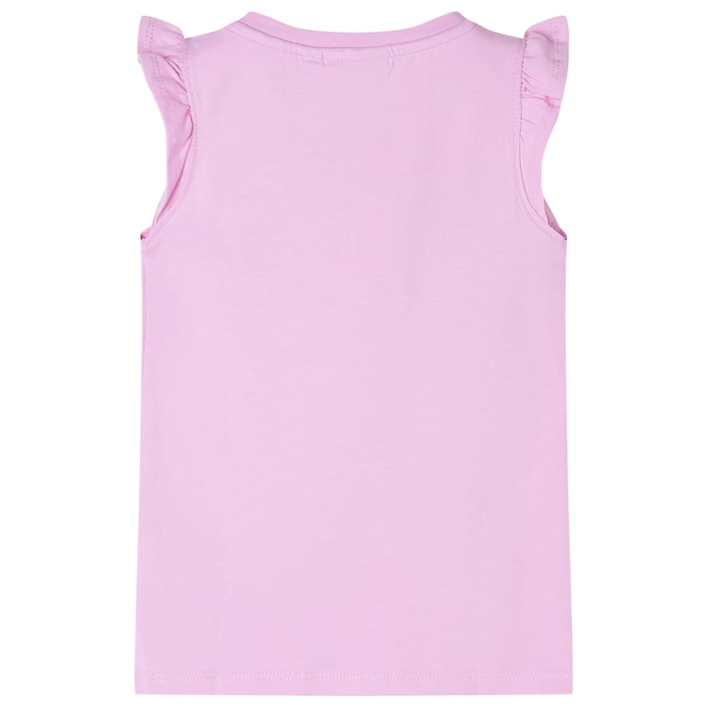 VidaXL Kindershirt mit Rüschen an den Ärmeln 104 Flieder