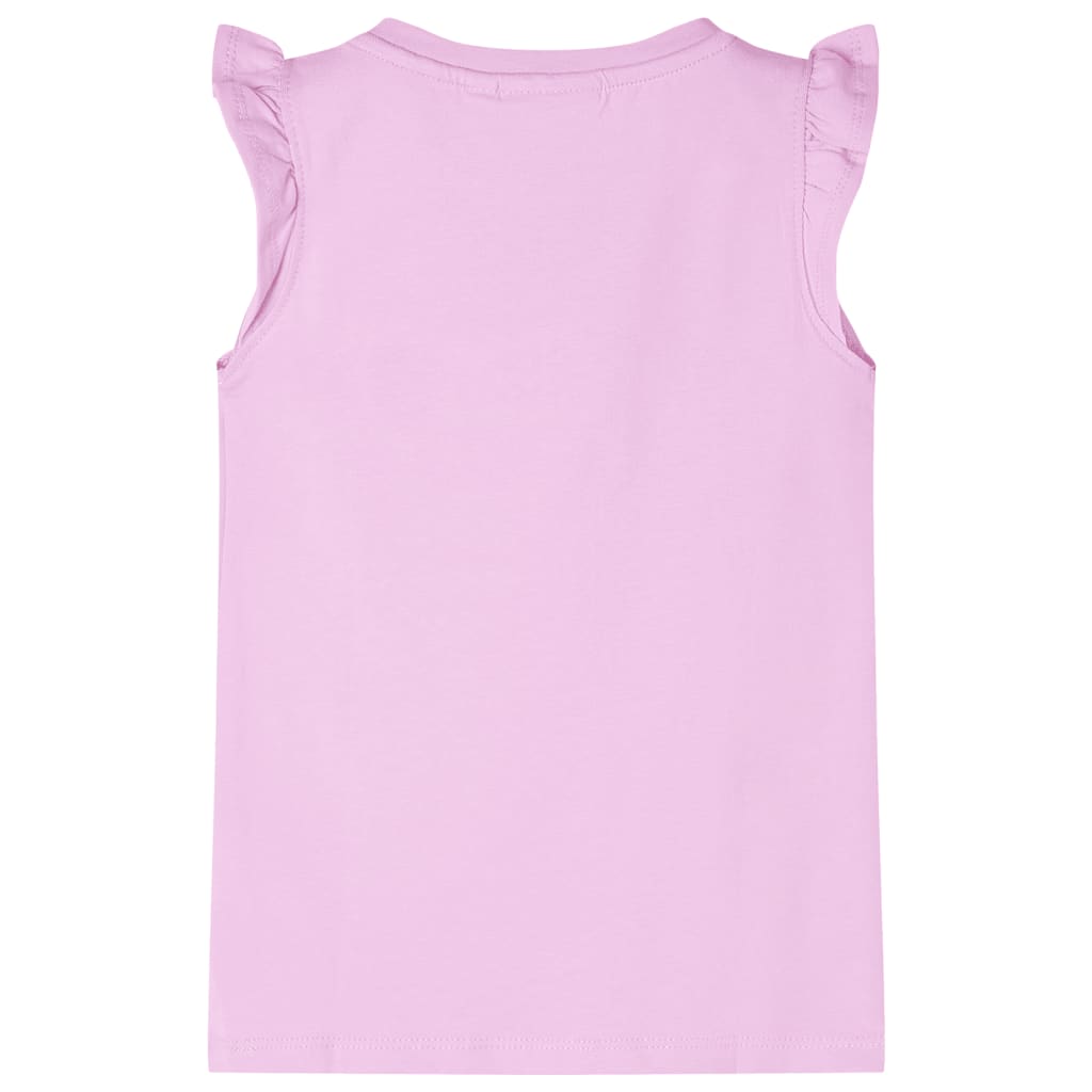 VidaXL Kindershirt mit Rüschen an den Ärmeln 128 Flieder