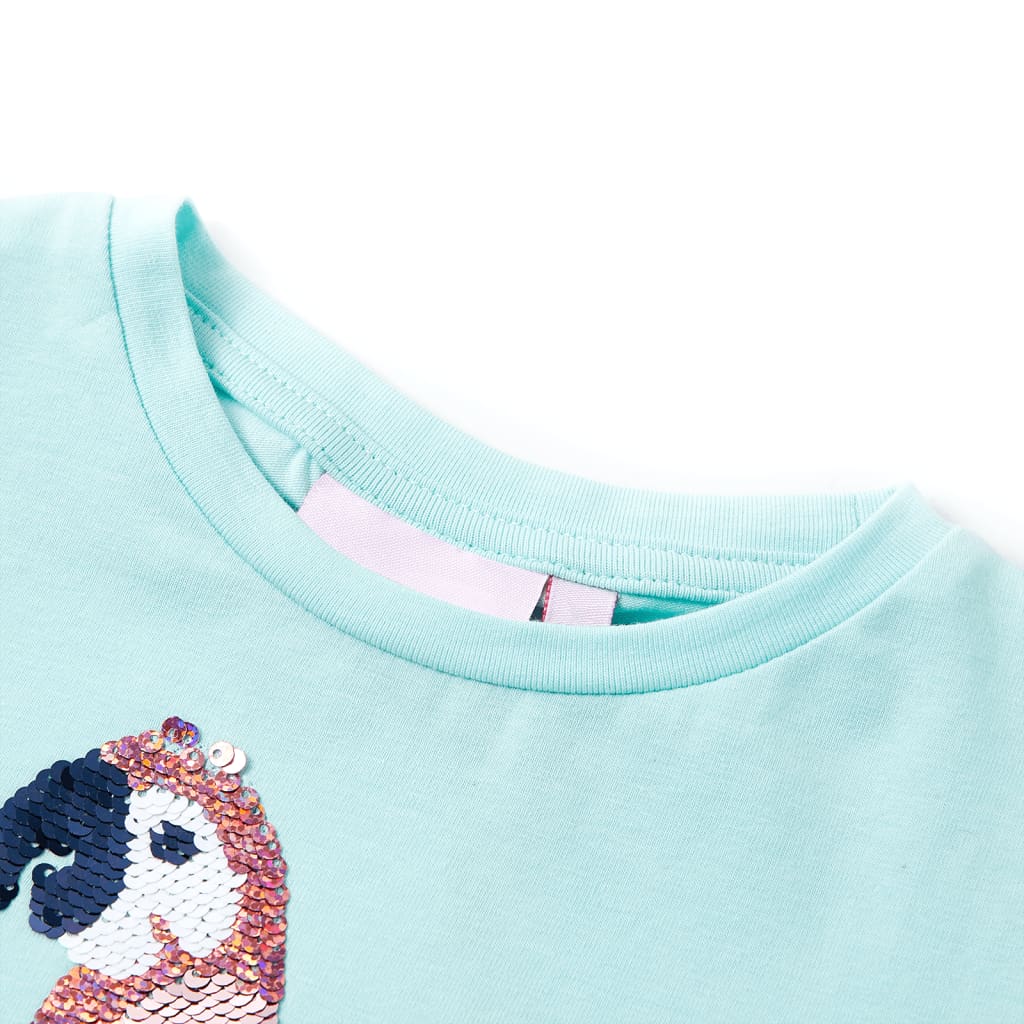 VidaXL Kindershirt 104 Hellseeblau