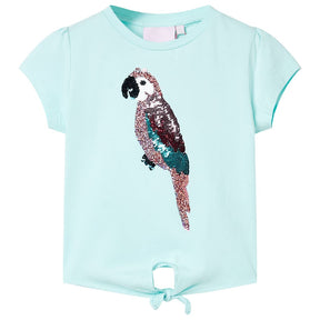 VidaXL Kinderhemd 128 helles Meerblau