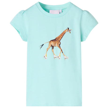 VidaXL Kinderhemd 128 helles Meerblau