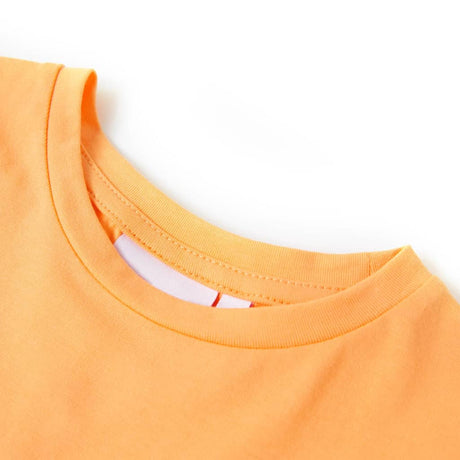 VidaXL Kindershirt 128 leuchtendes Orange